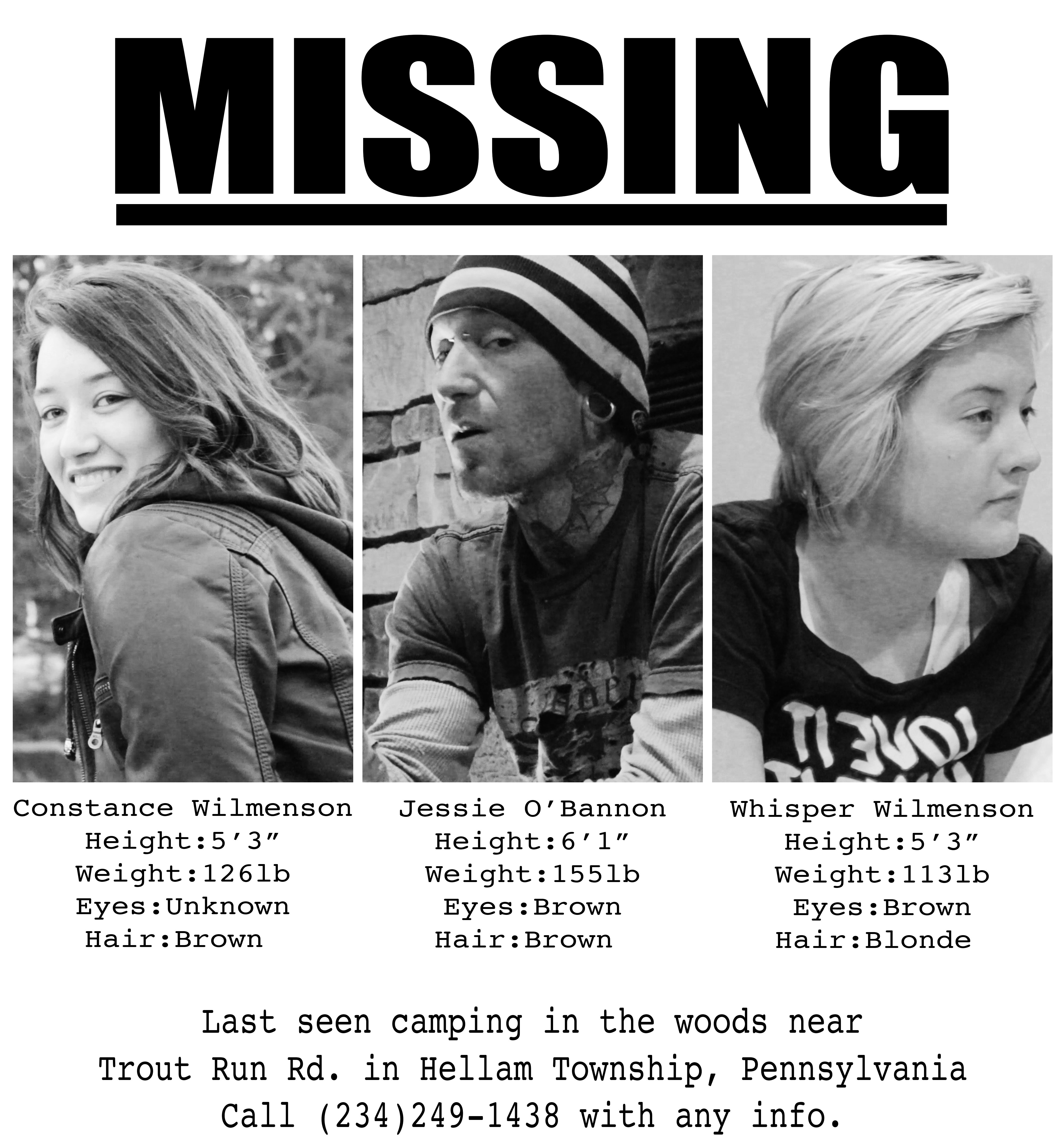 Haunted World of CW (2013) - Missing Person Poster
